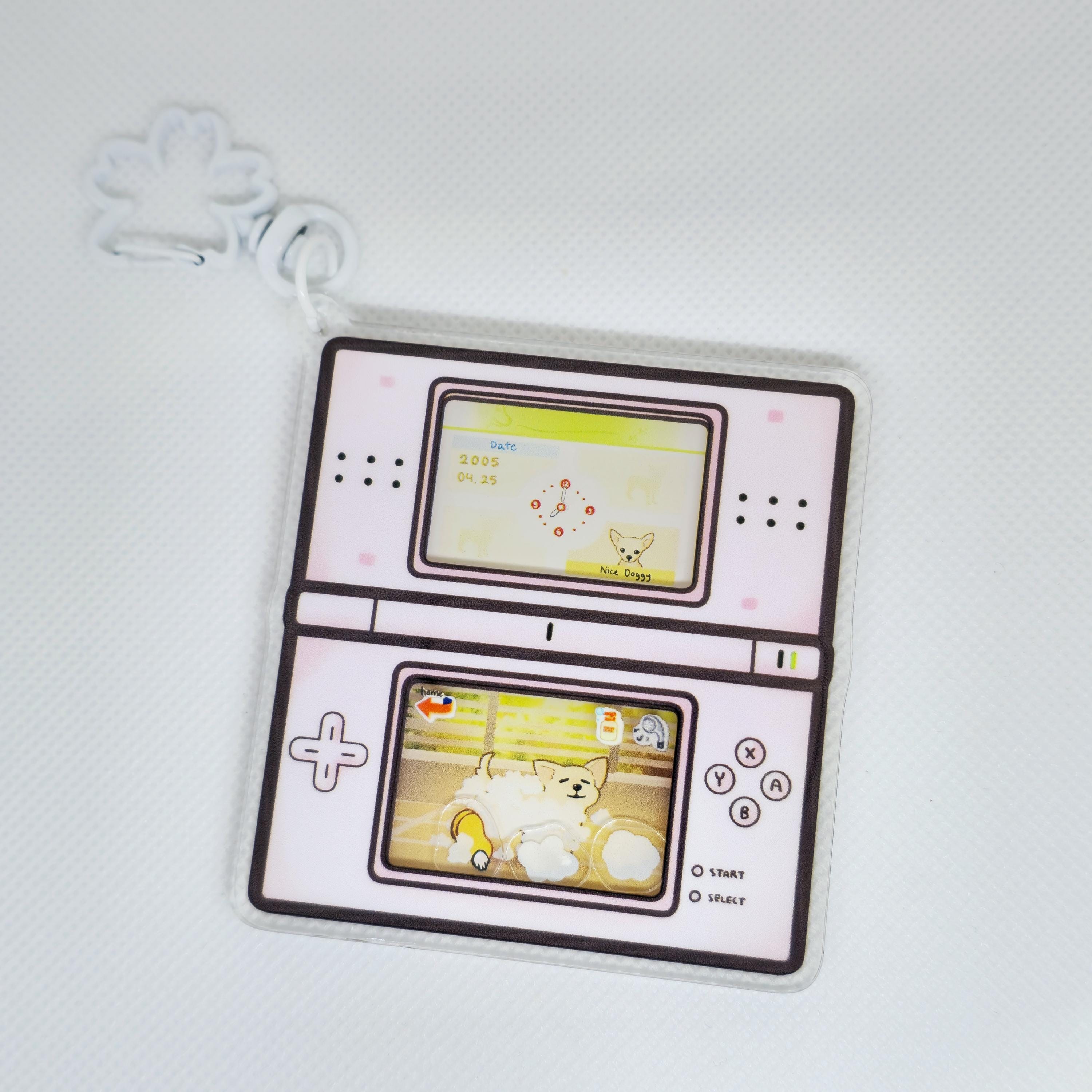 Nintendogs Bath Time Acrylic Shaker Keychain