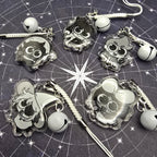 ISAT Glitter Epoxy Phone Charm Keychain with Bell