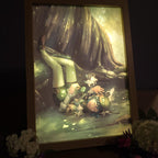 Venti Light Up Art Print with Wooded Frame