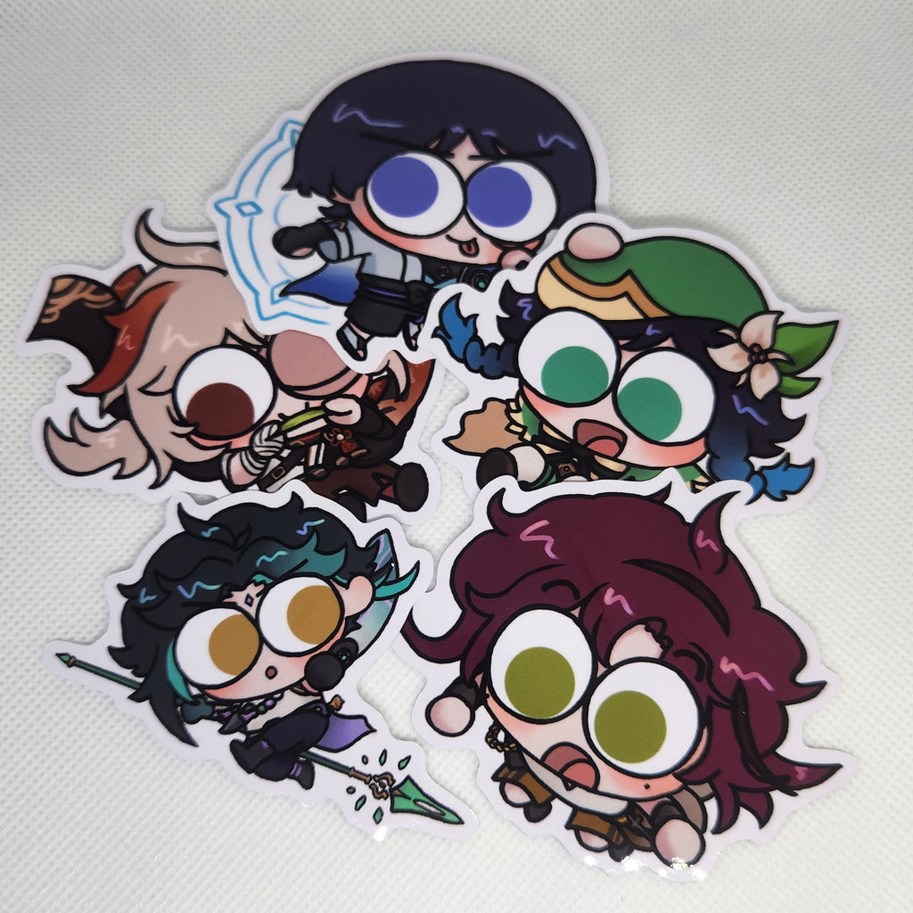 Flying Anemo Boys Stickers