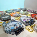 Genshin Impact Acrylic Googly Eye Shaker Keychain