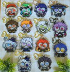 Genshin Impact Acrylic Googly Eye Shaker Keychain