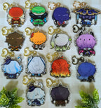 Genshin Impact Acrylic Googly Eye Shaker Keychain