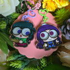Jinshi and Maomao Googly Eye Shaker Keychains