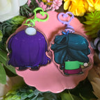 Jinshi and Maomao Googly Eye Shaker Keychains