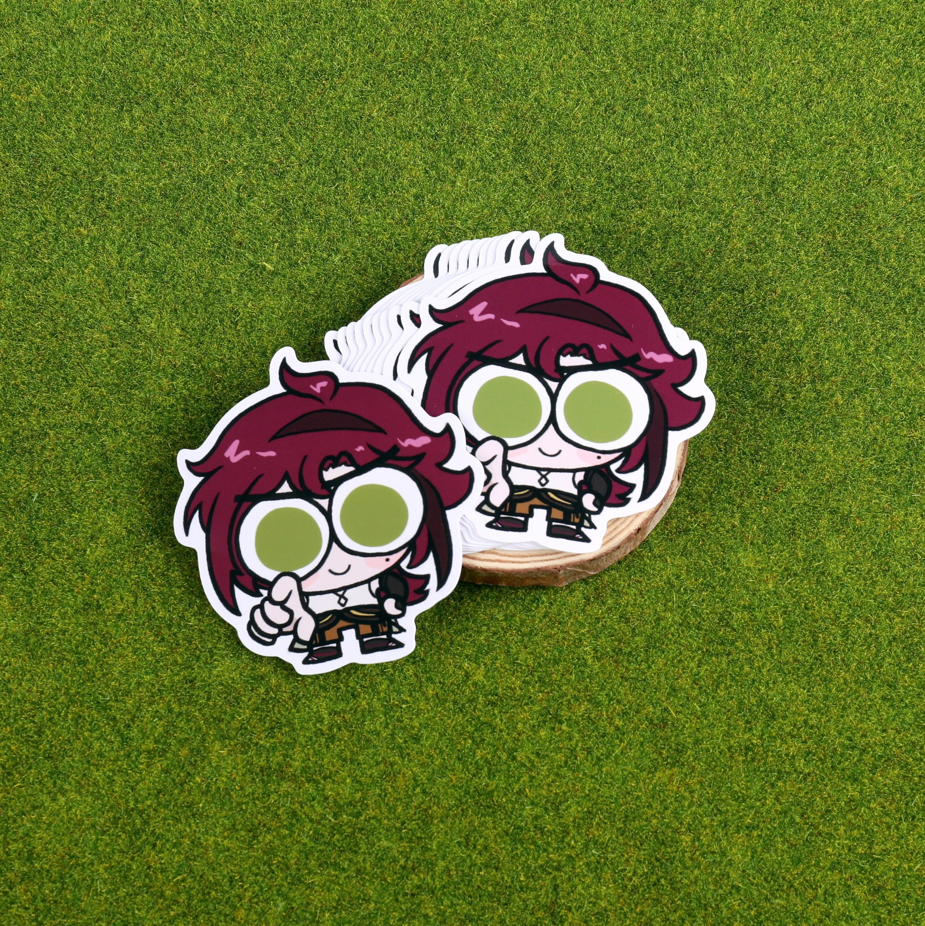Genshin Impact Anemo Boys Pointing Stickers