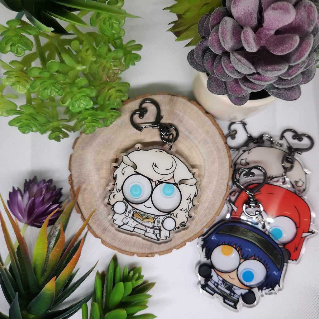 Metaphor Refantazio Googly Eye Shaker Keychains