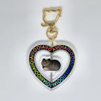 oiia cat 2" Spinner Keychain