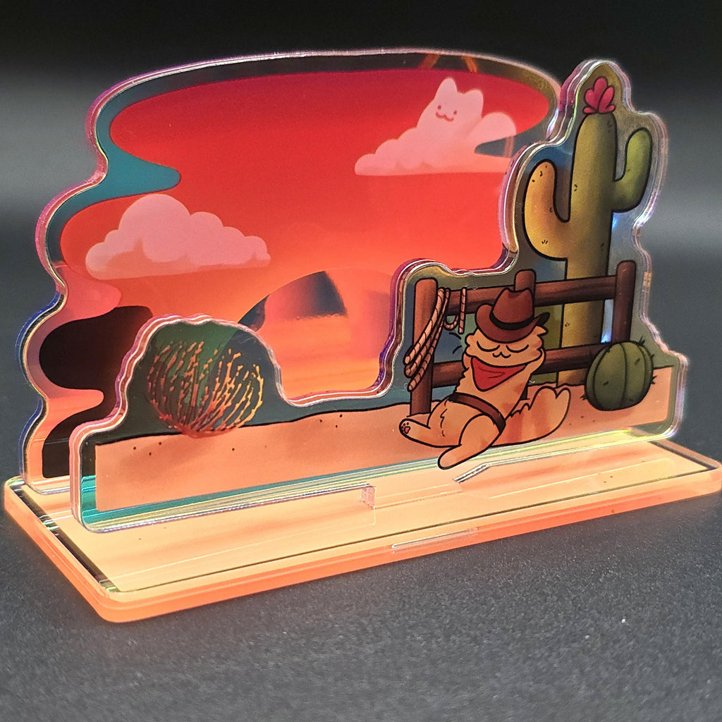 Rootin' Tootin' Cowboy Kitten 4" Acrylic Standee