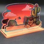 Rootin' Tootin' Cowboy Kitten 4" Acrylic Standee
