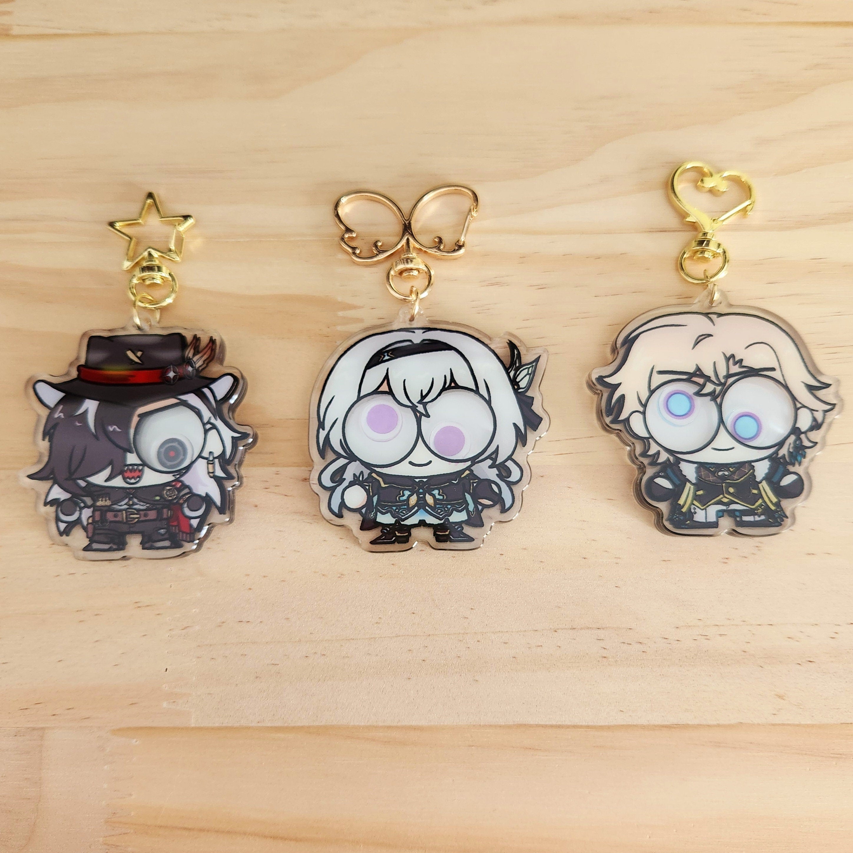 HSR Googly Eye Shaker Keychains
