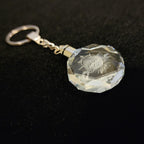 Sunday Laser Crystal Keychain With LED Light