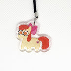 My Little Pony Glitter Epoxy Keychain:  Derpy, Princesses, and Cutie Mark Crusaders