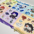 Genshin Impact Archon Acrylic DIY Keychain Sheet