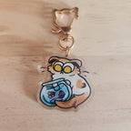 Goofy Cat Acrylic Keychains