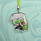 Danny Phantom and Cujo Glitter Epoxy Phone Charm