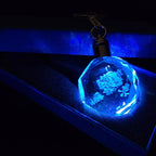 Genshin Impact Archon Laser Crystal Keychain with LED Light
