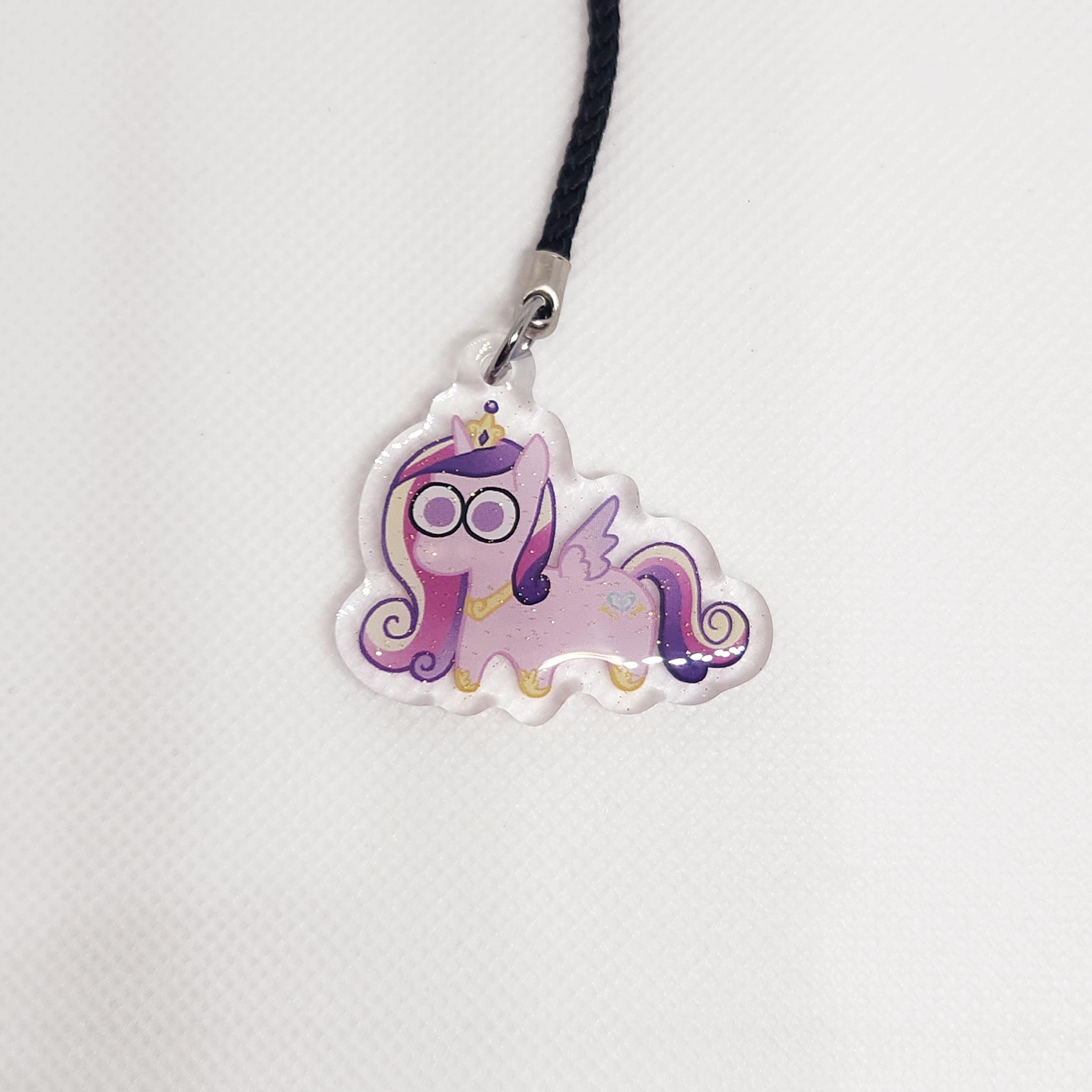 My Little Pony Glitter Epoxy Keychain:  Derpy, Princesses, and Cutie Mark Crusaders