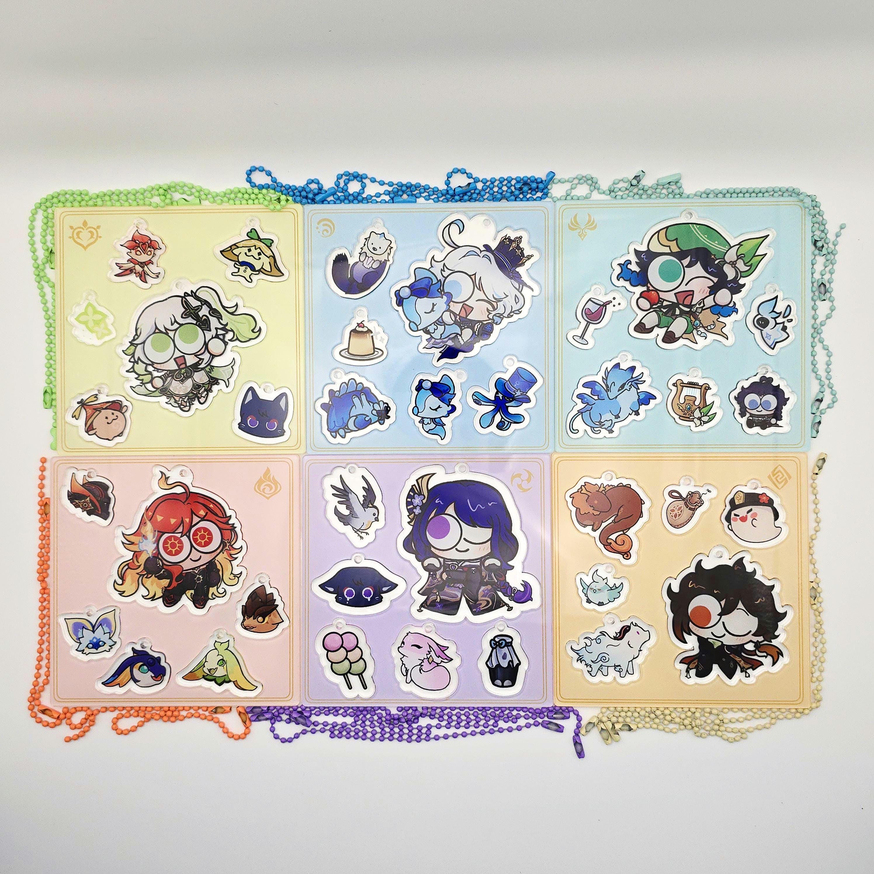 Genshin Impact Archon Acrylic DIY Keychain Sheet