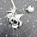 ISAT Glitter Epoxy Phone Charm Keychain with Bell