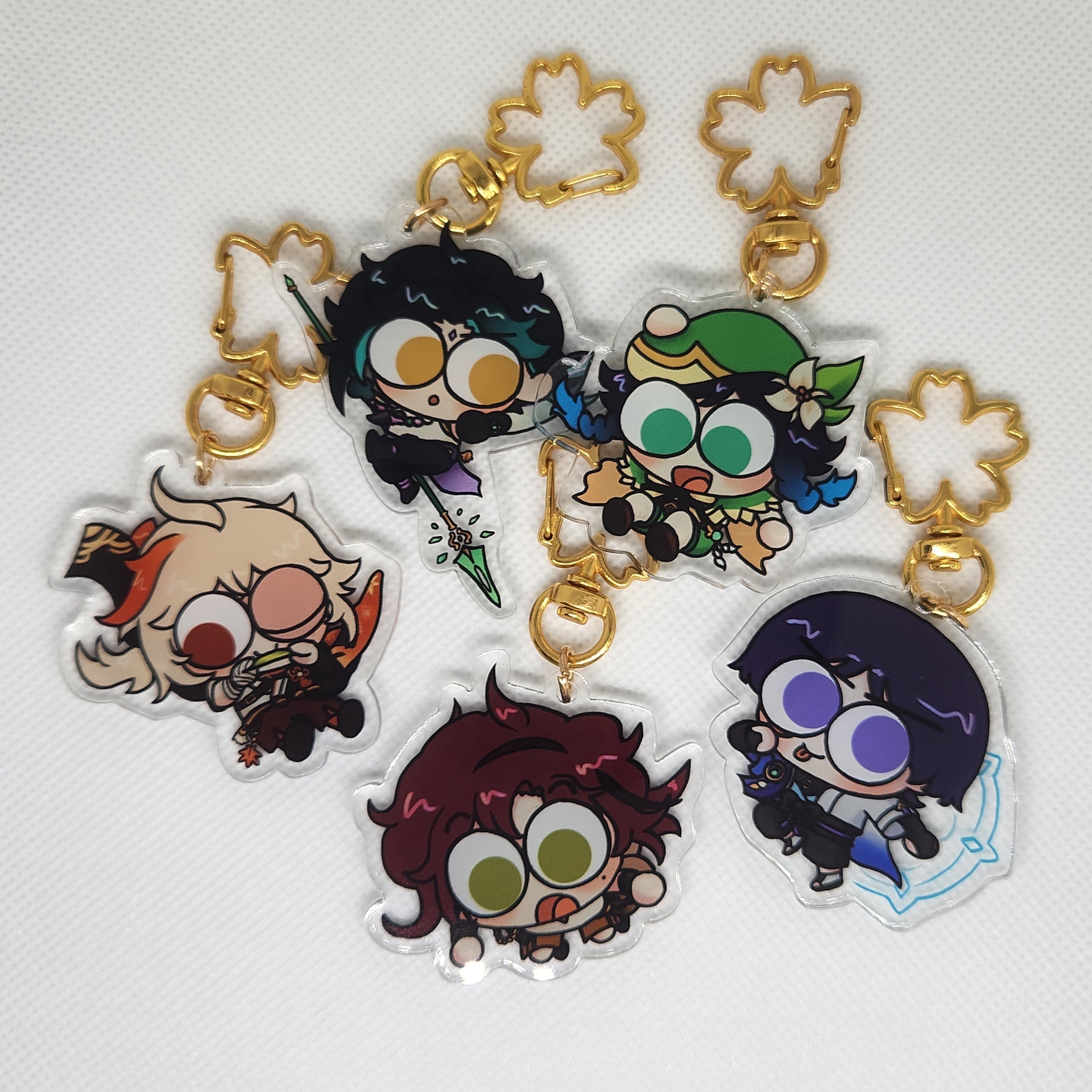 Flying Anemo Boys Acrylic Charms