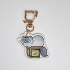 Goofy Cat Acrylic Keychains