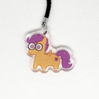 My Little Pony Glitter Epoxy Keychain:  Derpy, Princesses, and Cutie Mark Crusaders