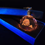 Genshin Impact Archon Laser Crystal Keychain with LED Light