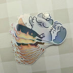 Cooking Fried Rice Cats 2" Vinyl Stickers