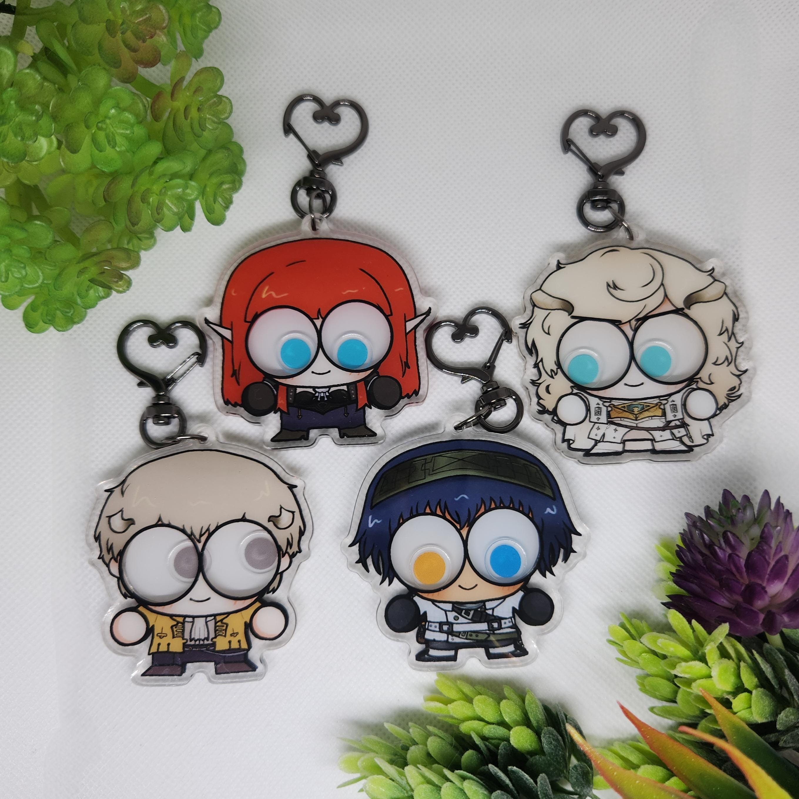 Metaphor Refantazio Googly Eye Shaker Keychains