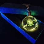 Genshin Impact Archon Laser Crystal Keychain with LED Light