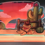 Rootin' Tootin' Cowboy Kitten 4" Acrylic Standee