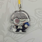 Persona Protagonist Glitter Epoxy Phone Charm Keychains