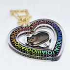 oiia cat 2" Spinner Keychain