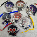 Persona Protagonist Glitter Epoxy Phone Charm Keychains