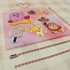 Kirby Acrylic DIY Keychain Sheet