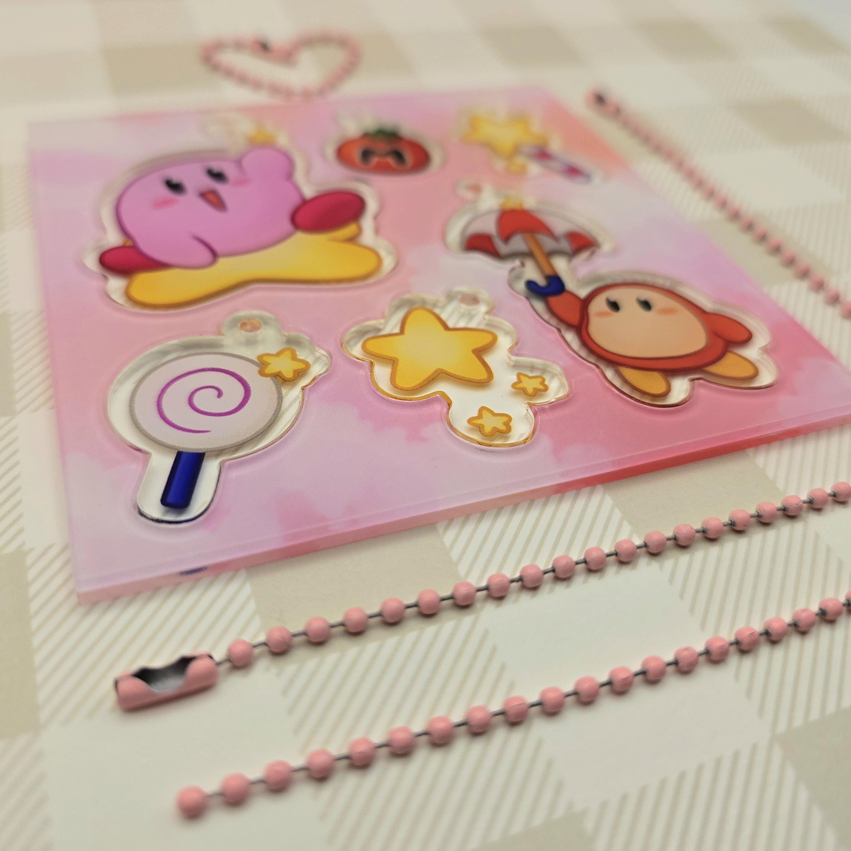 Kirby Acrylic DIY Keychain Sheet