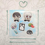 Hikaru and Yoshiki Acrylic DIY Keychain Sheet