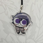 Persona Protagonist Glitter Epoxy Phone Charm Keychains