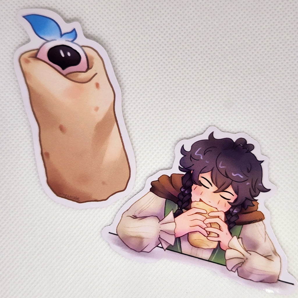 Burrito Nameless Bard and Wisp Venti Stickers