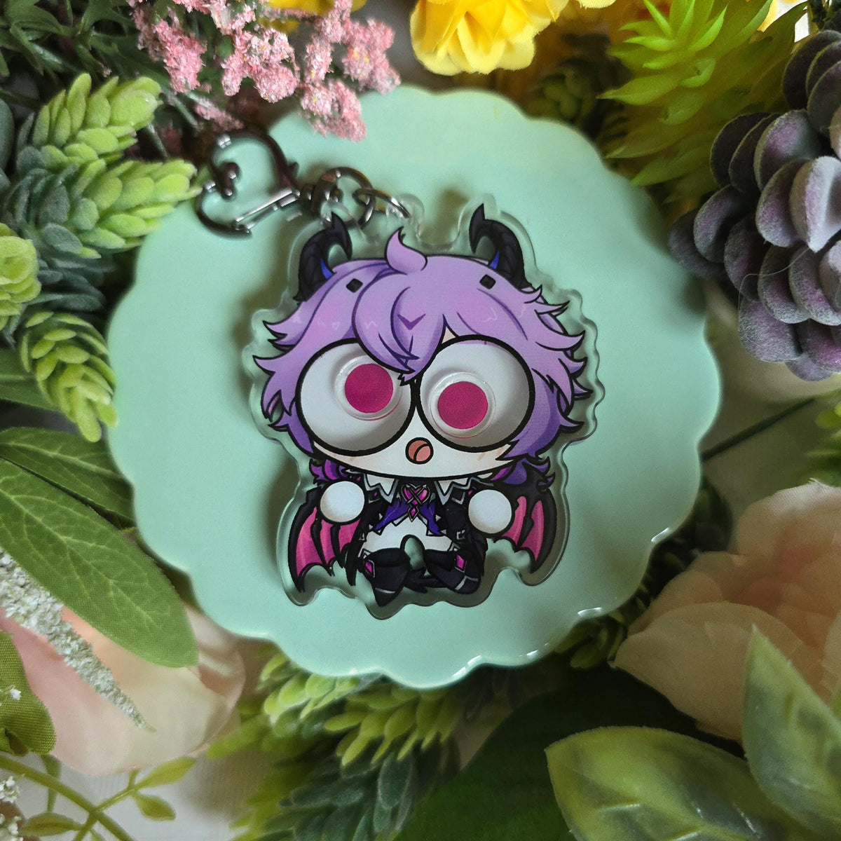 Genshin Impact Acrylic Googly Eye Shaker Keychain