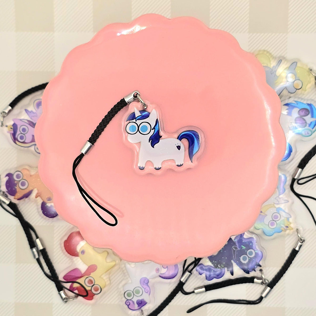 MLP Glitter Epoxy Keychain: Princesses and Side Characters