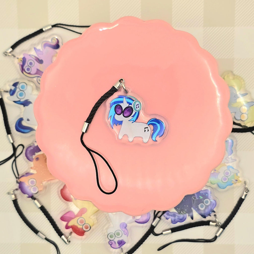 MLP Glitter Epoxy Keychain: Princesses and Side Characters