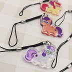 MLP My Little Pony Glitter Epoxy Keychain:  Side Characters, Princesses, and Cutie Mark Crusaders