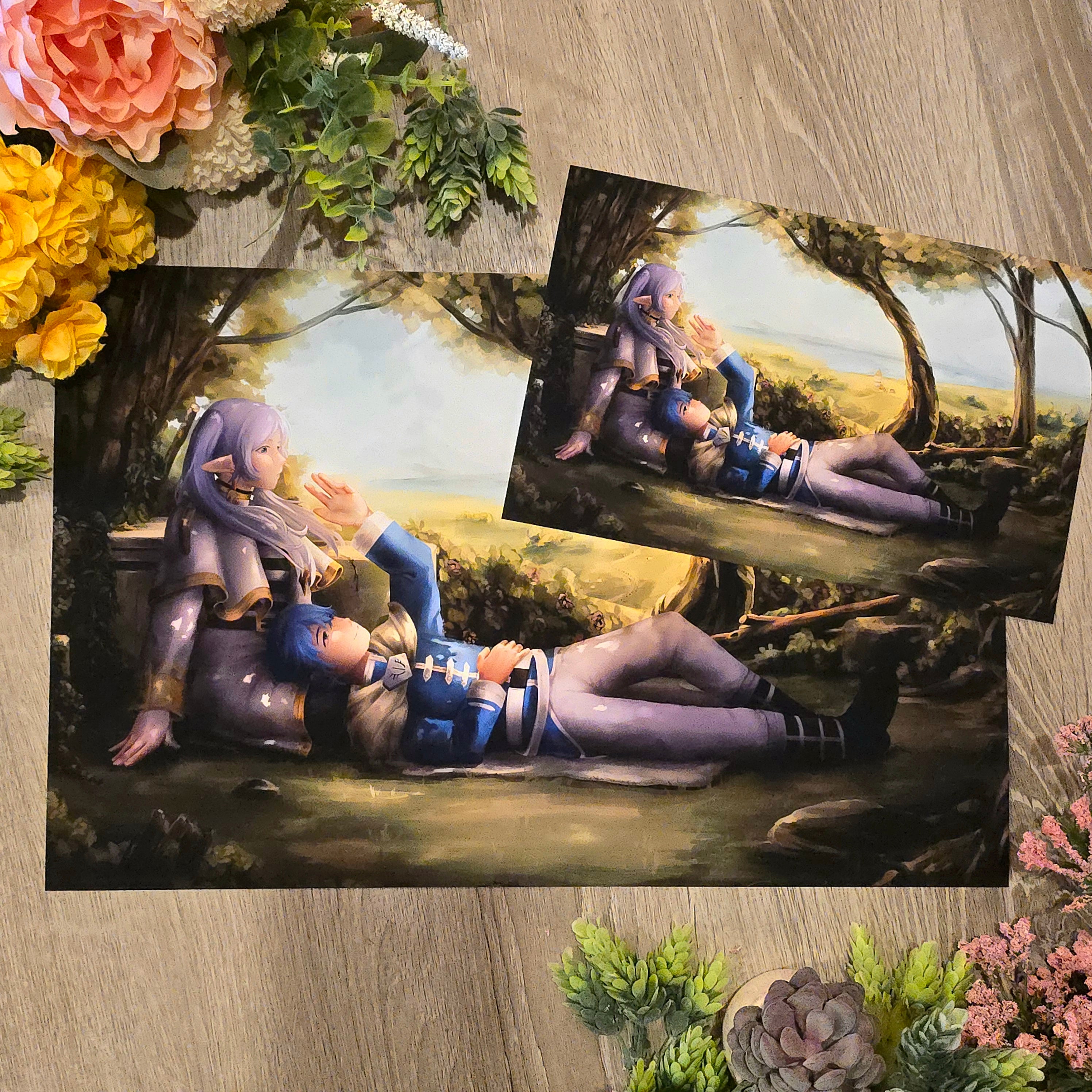 Frieren and Himmel 11"x17", 6.5"x10" Art Print
