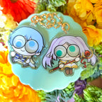 Frieren and Himmel Googly Eye Shaker Keychains