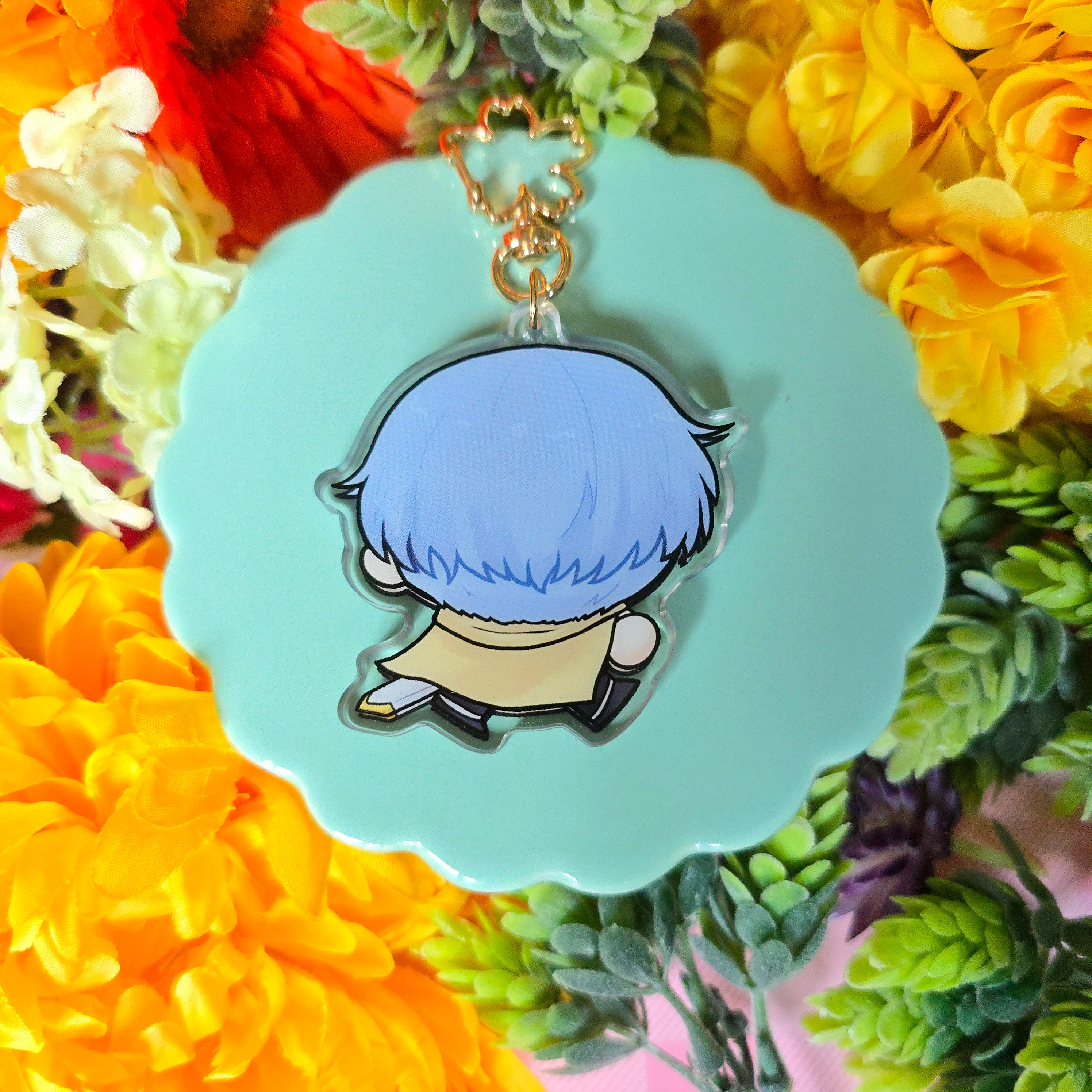 Frieren and Himmel Googly Eye Shaker Keychains